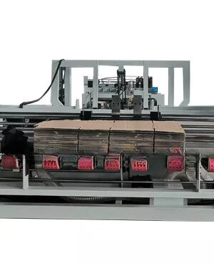 Corrugation Cardboard Folder Automatic Stitching Carton Box Machine